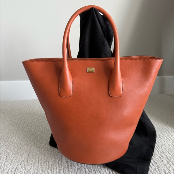 Dolce & Gabbana Miss Alma Bucket bag in brown/orange leather gold hardware - Picture 1 of 14